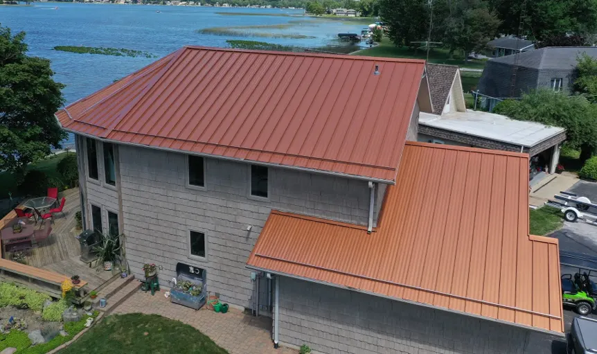 Metal roof inspection documented in Somerset